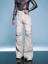 HEYFANCYSTYLE Homme Moto Vegan Leather Trousers - Quilted Knees